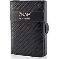 ZNAP Cartera Hombre RFID Metálico con Compartimento para Monedas – Tarjetero Hombre de Aluminio – Billetera Hombre…